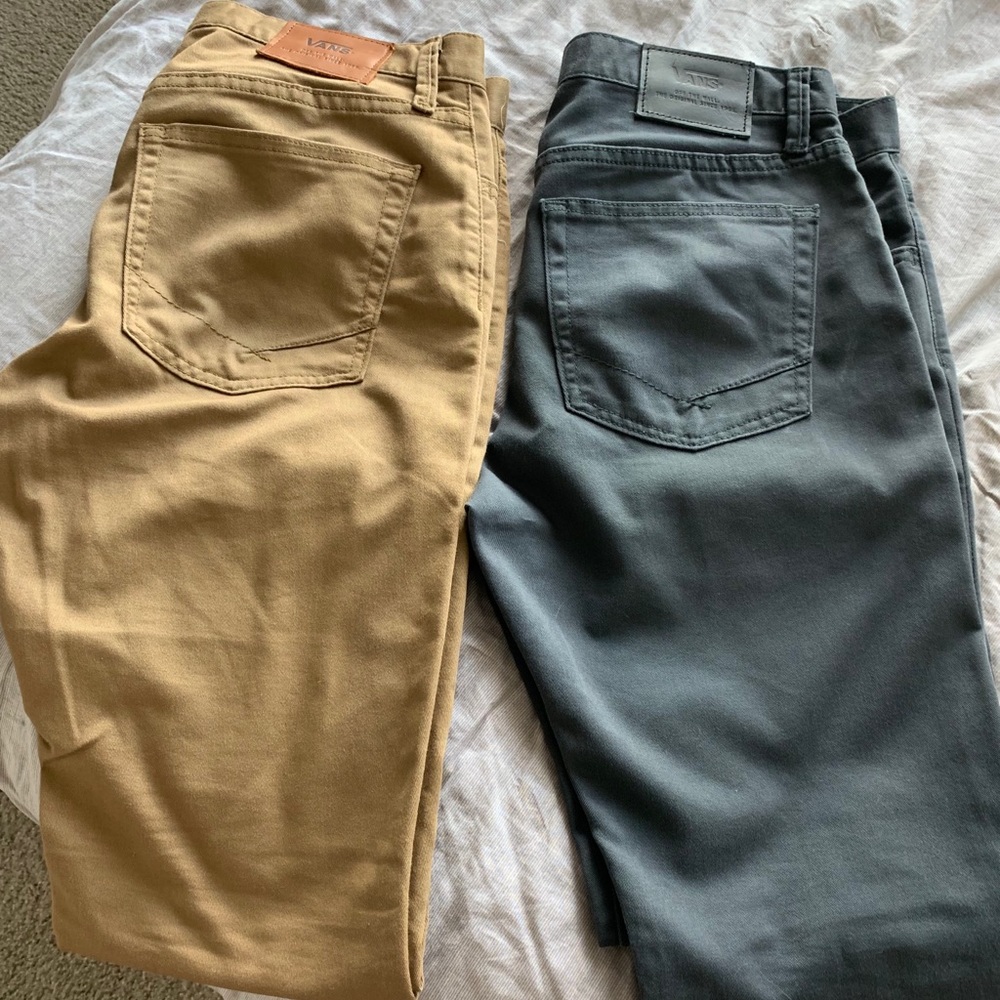 Vans jeans khaki and gray size 32 waist